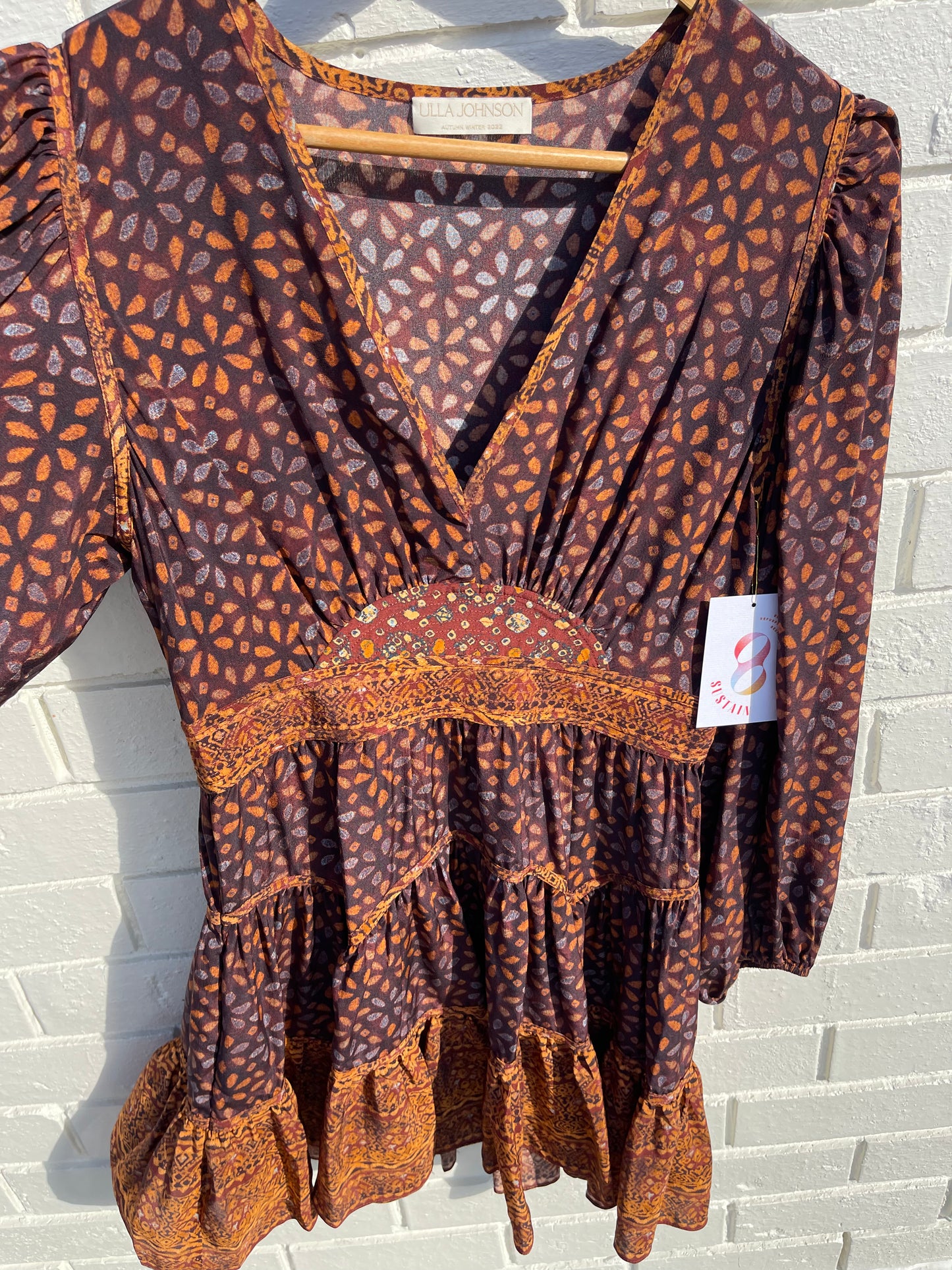 SUSTAIN - ULLA JOHNSON SILK DRESS