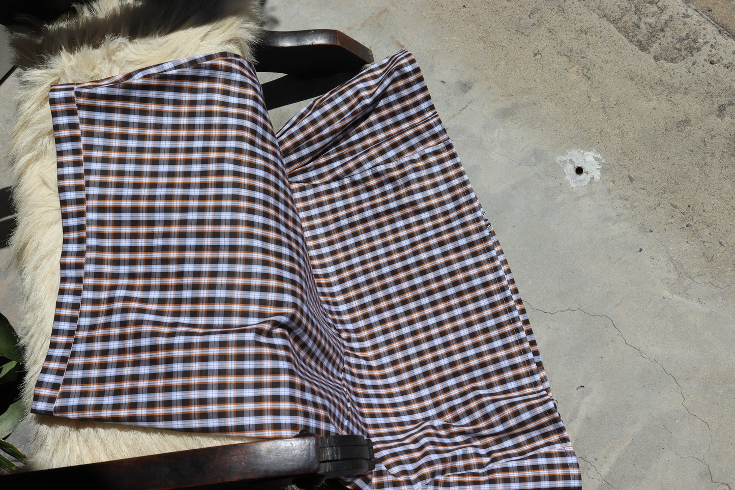 FIELD COTTON GINGHAM SKIRT