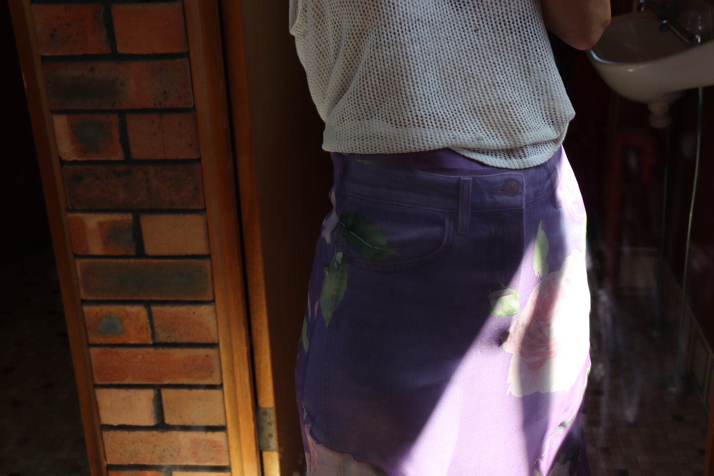 FIELD SILK V VIOLET  SKIRT