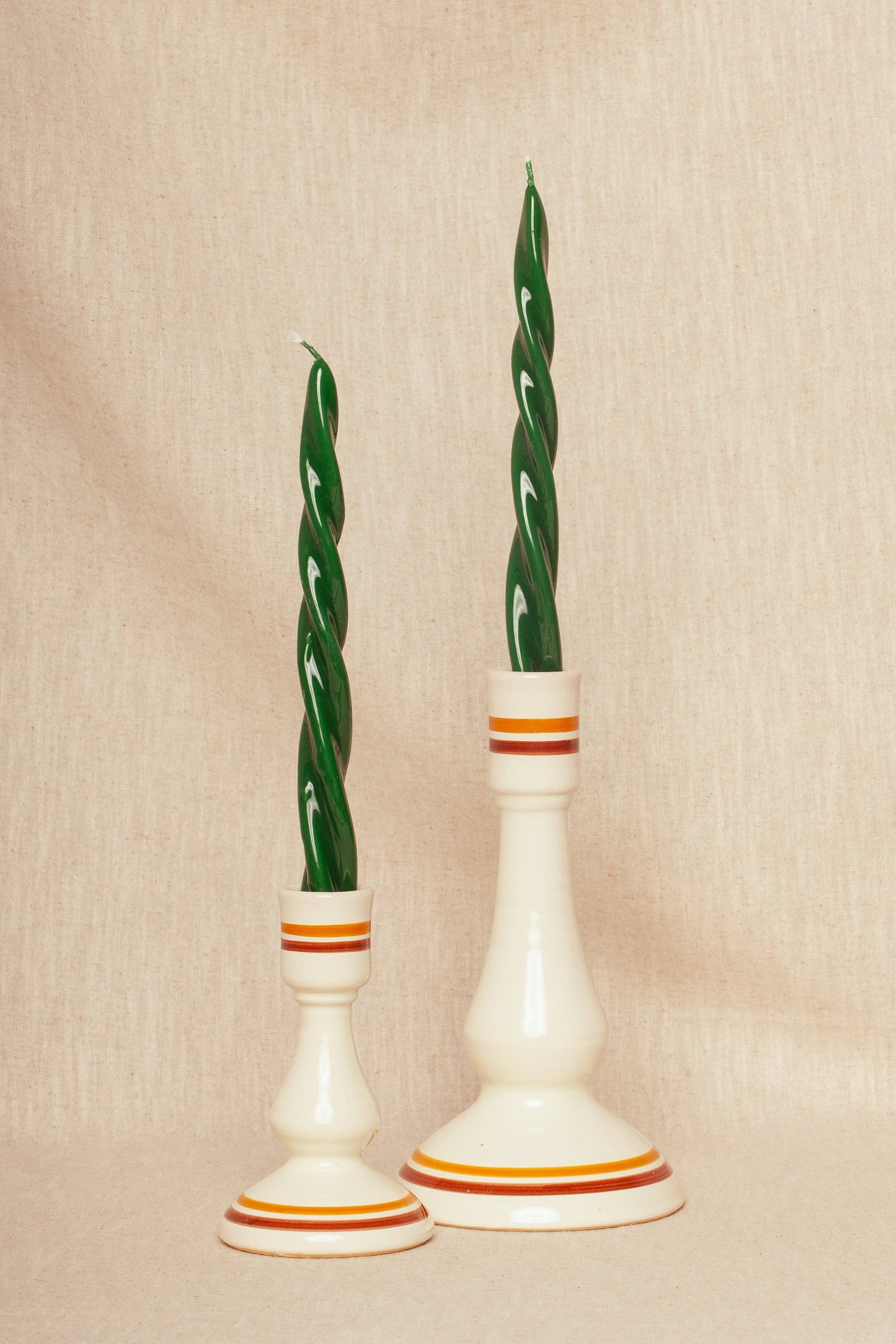 Ceramic bridge candelabras