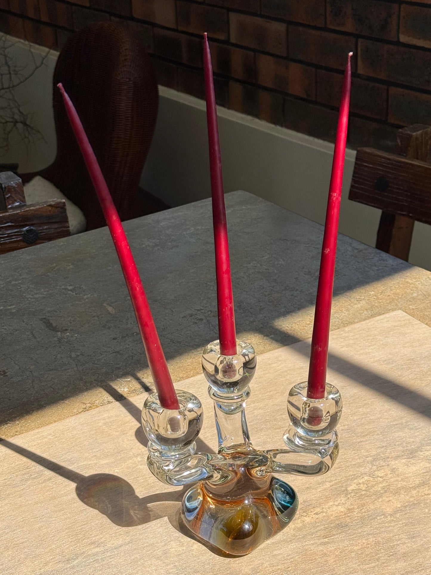 CZECH CRYSTAL CIRCA 1970s CANDELABRA