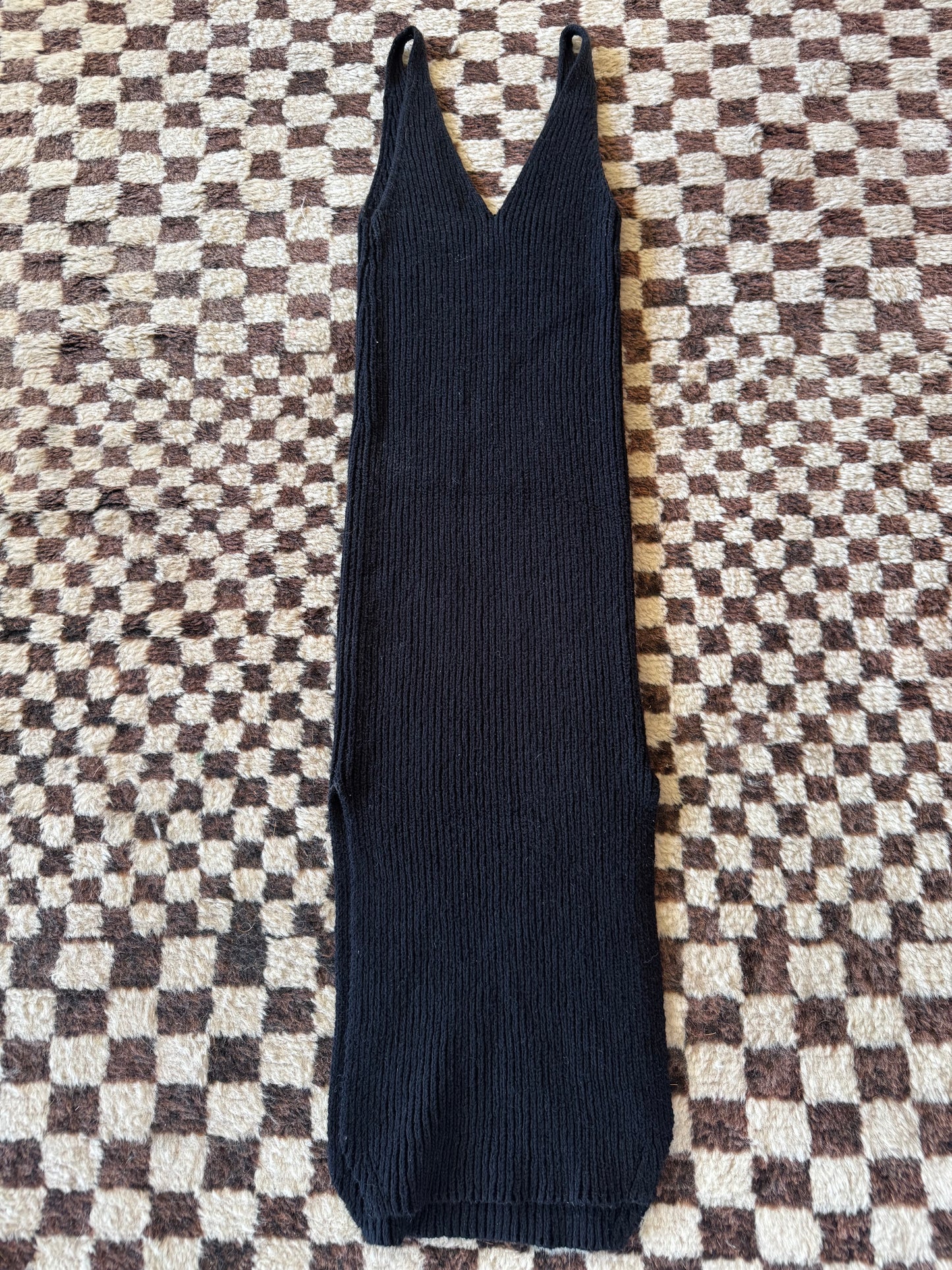 SUSTAIN RACHEL COMEY KNIT DRESS BLK