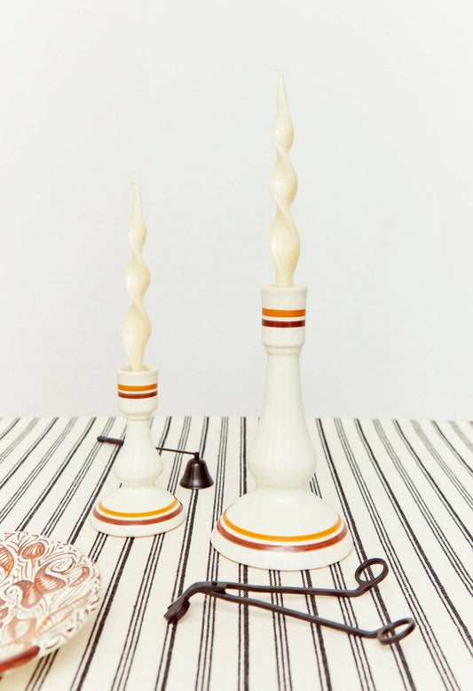 Ceramic bridge candelabras