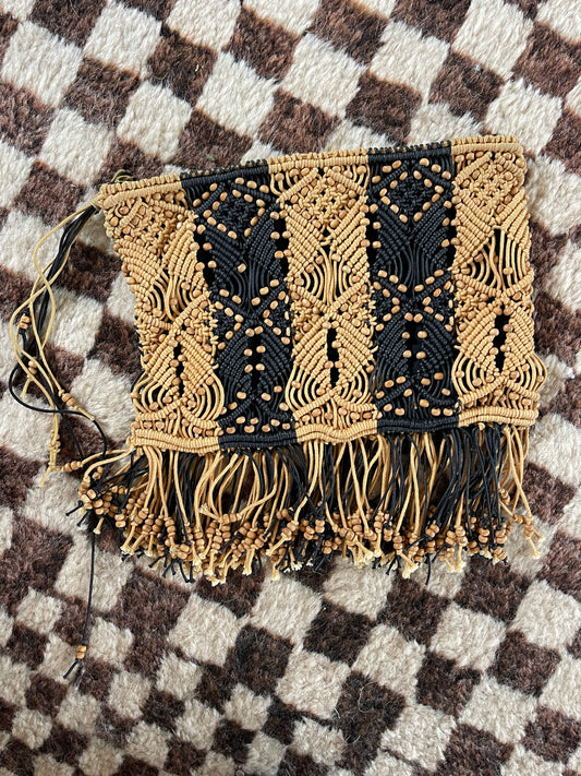 SUSTAIN ULLA JOHNSON BEADED TASSEL BAG