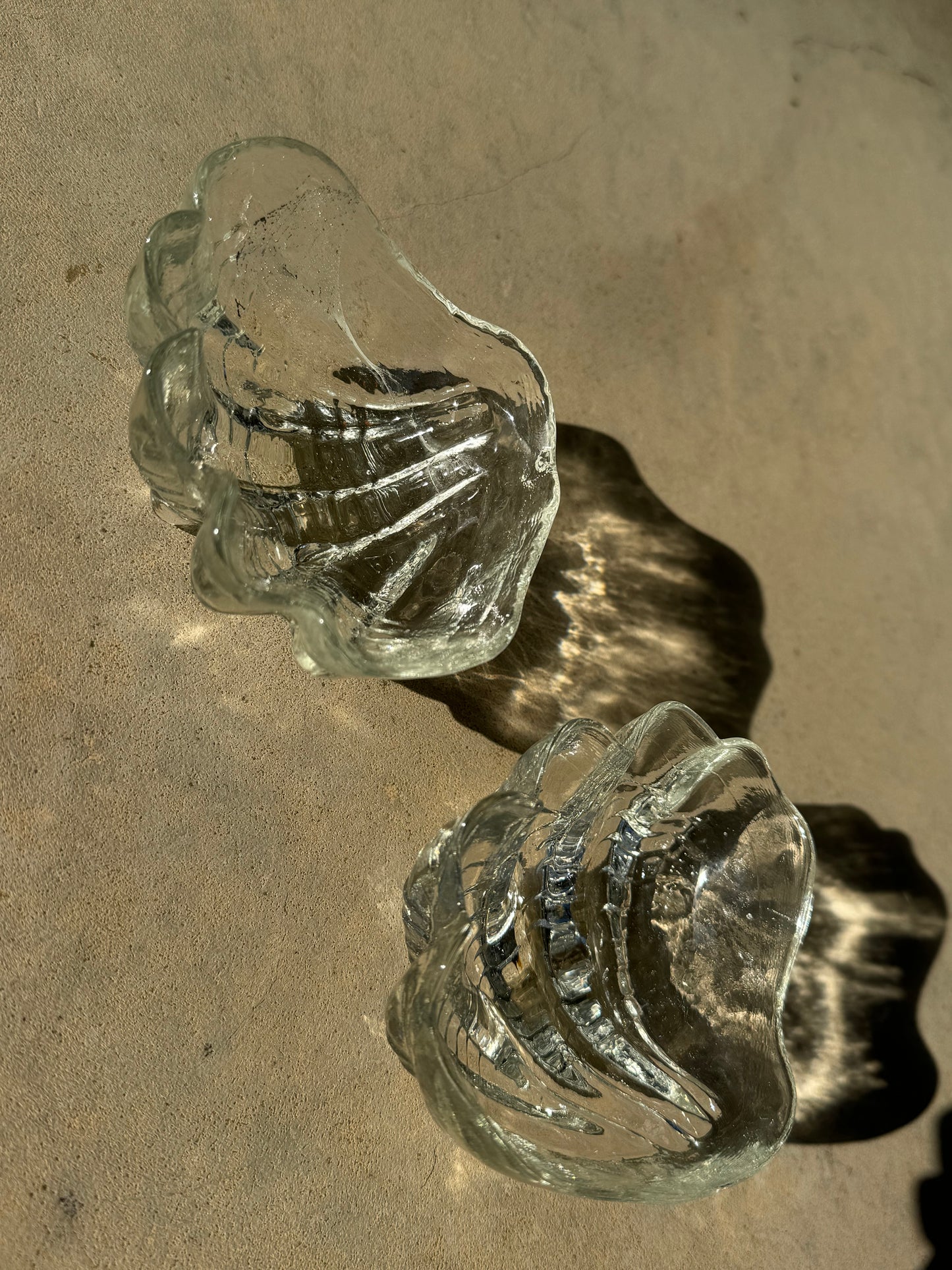 GLASS CLAM BOWLS