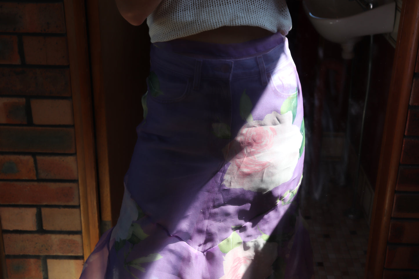 FIELD SILK V VIOLET  SKIRT