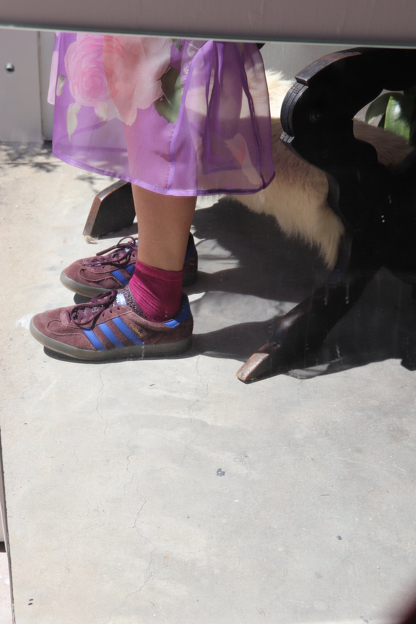 FIELD SILK V VIOLET  SKIRT