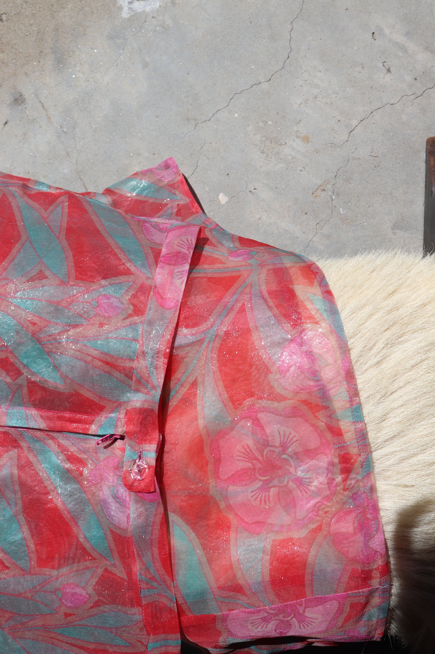 FIELD SILK PEACH SKIRT