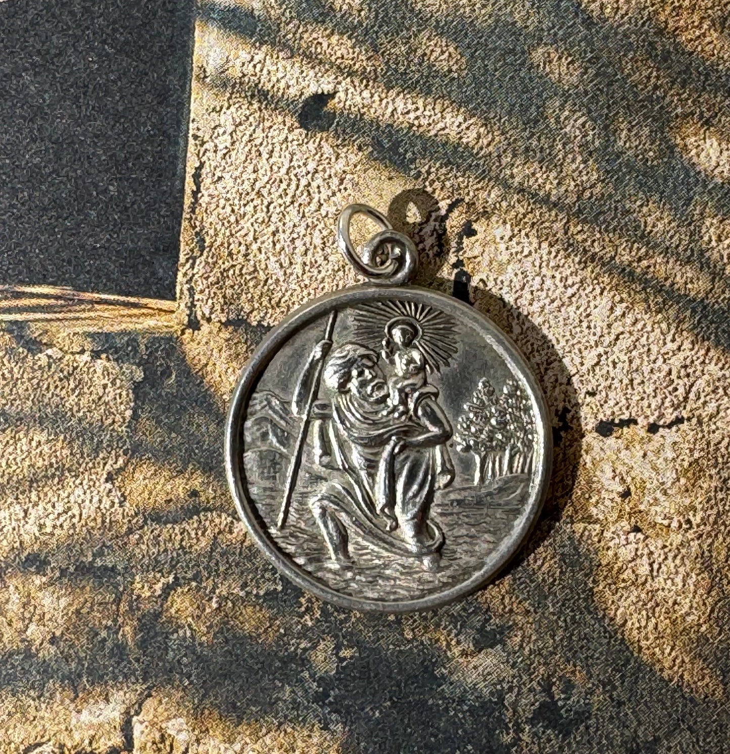 STERLING SILVER SAINT PENDANT