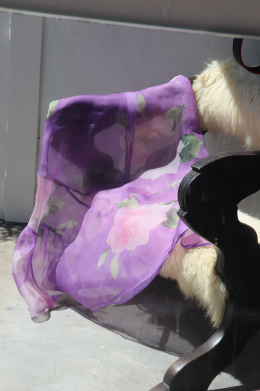 FIELD SILK V VIOLET  SKIRT