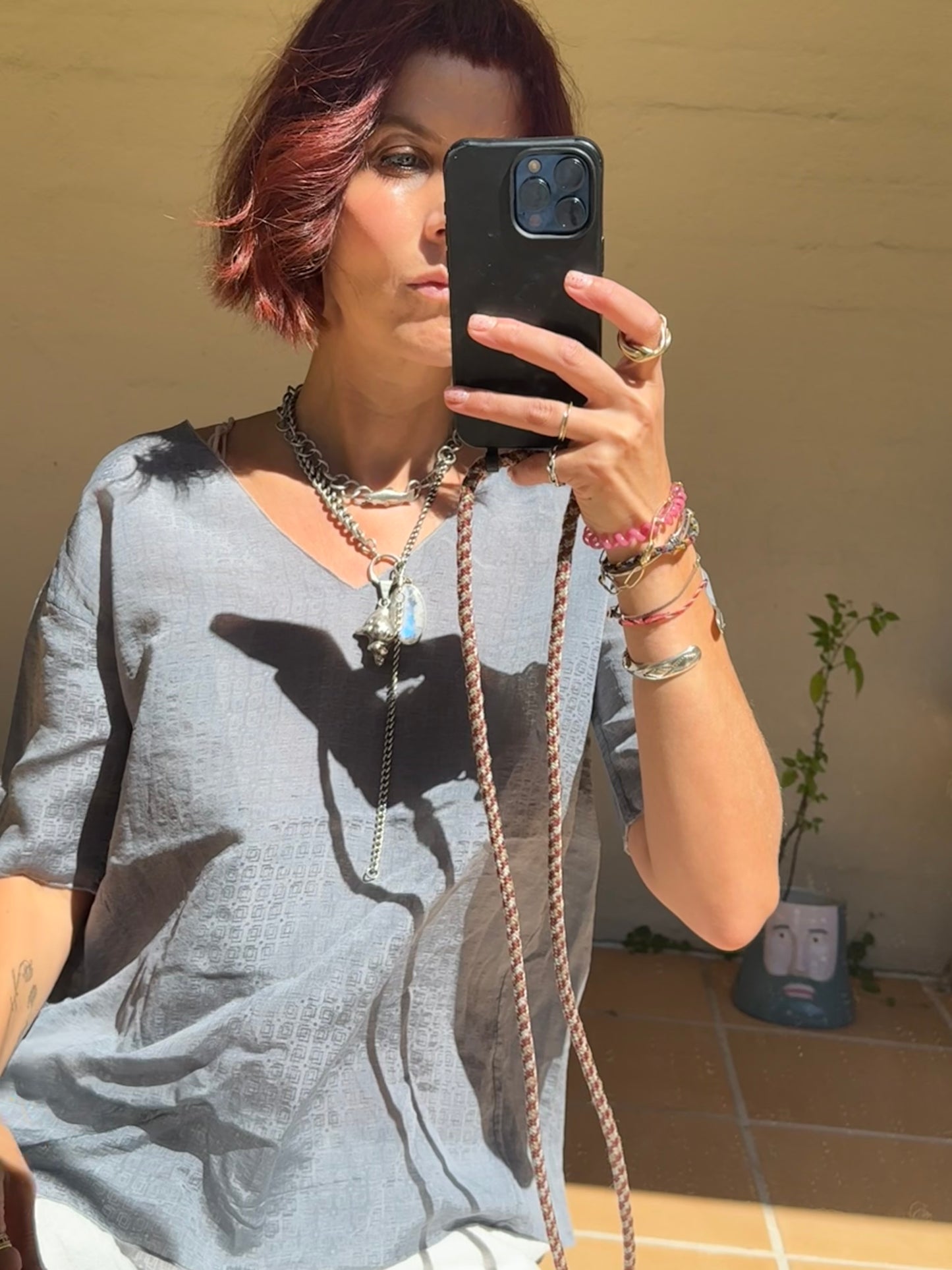 MARNI ~ TIE BACK BLOUSE