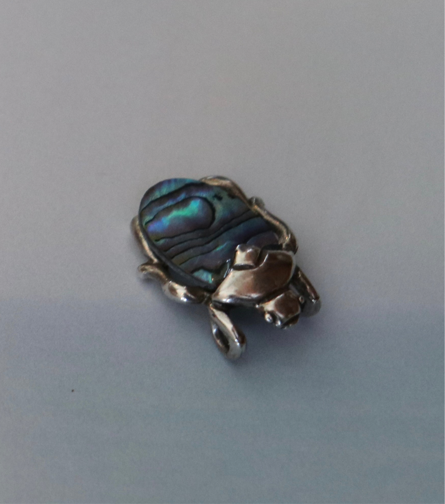 STERLING SILVER PENDANT ABALONE SHELL