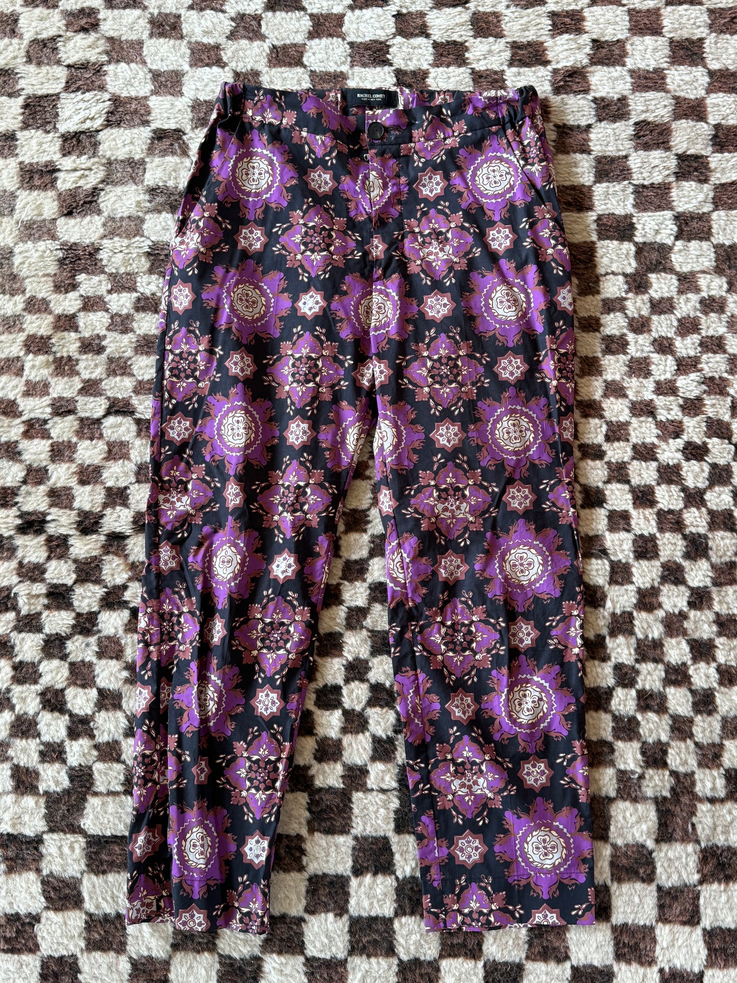 SUSTAIN RACHEL COMEY PURPLE PATTERN PANT