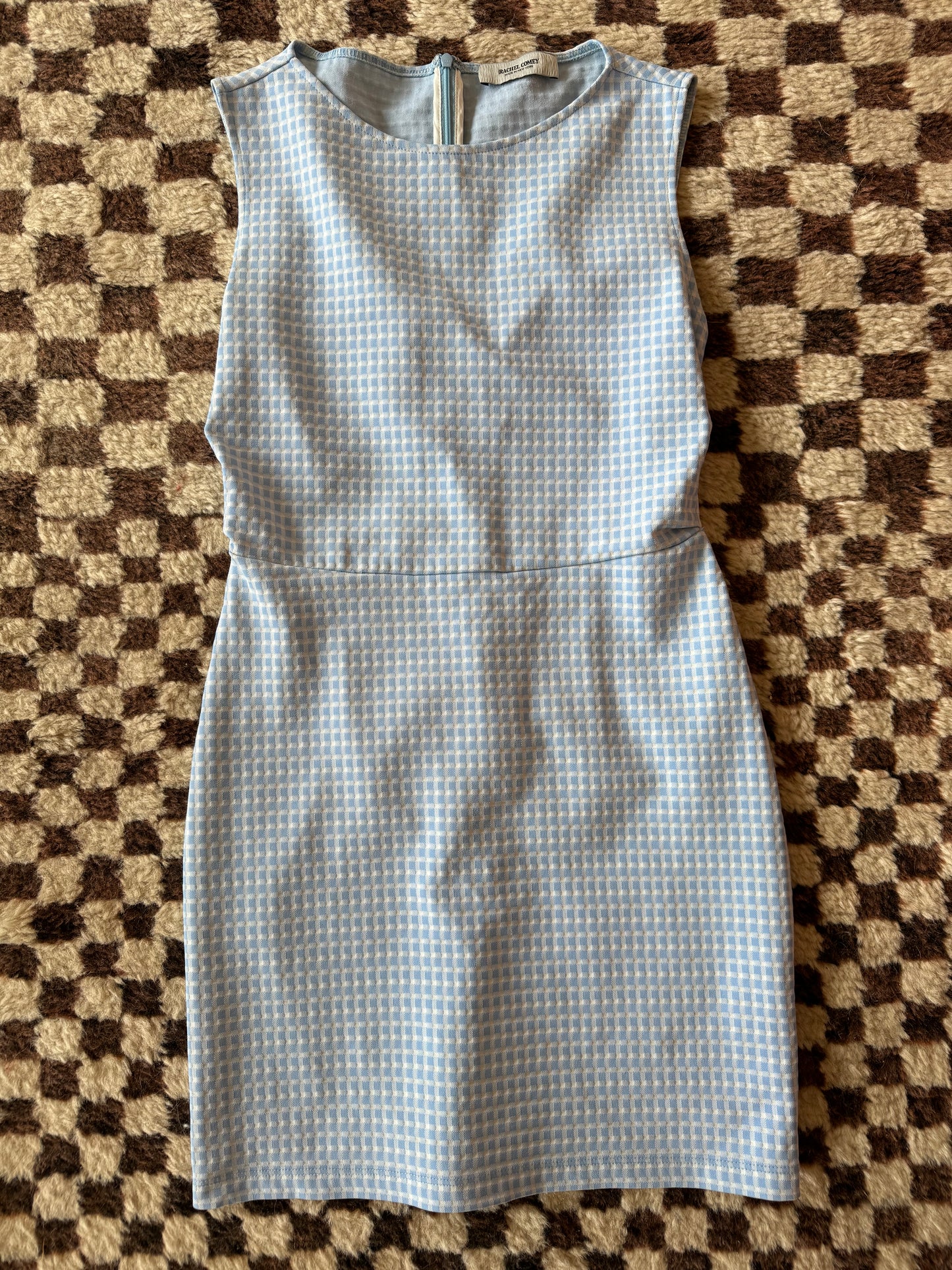 SUSTAIN RACHEL COMEY CHECK SHIFT DRESS