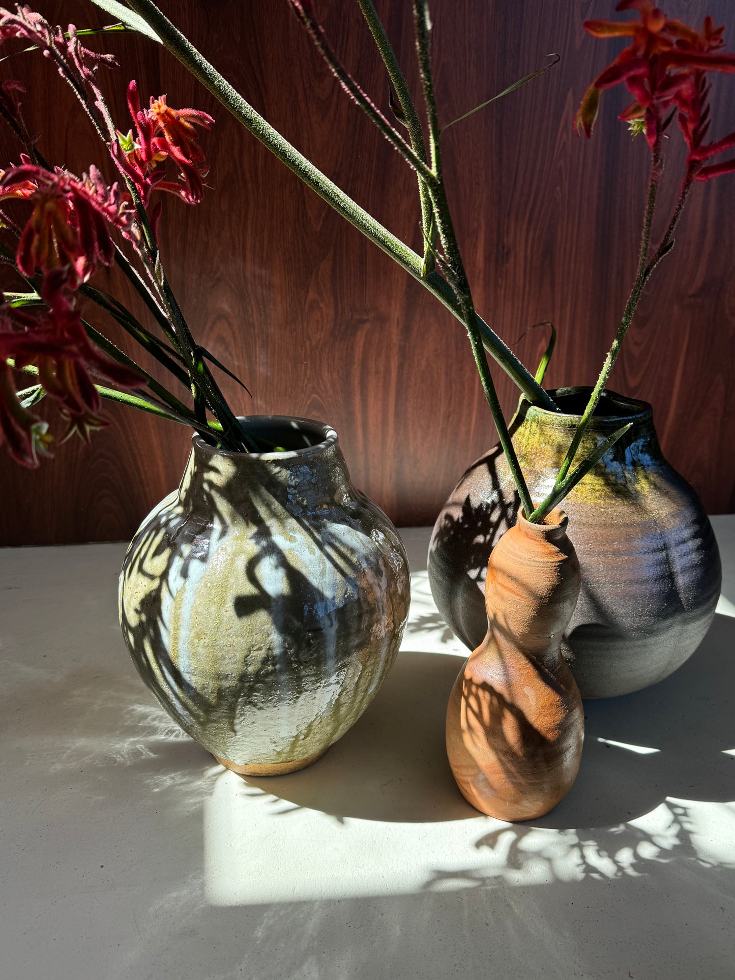 CERAMIC WOODFIRED JAPANESE VASE