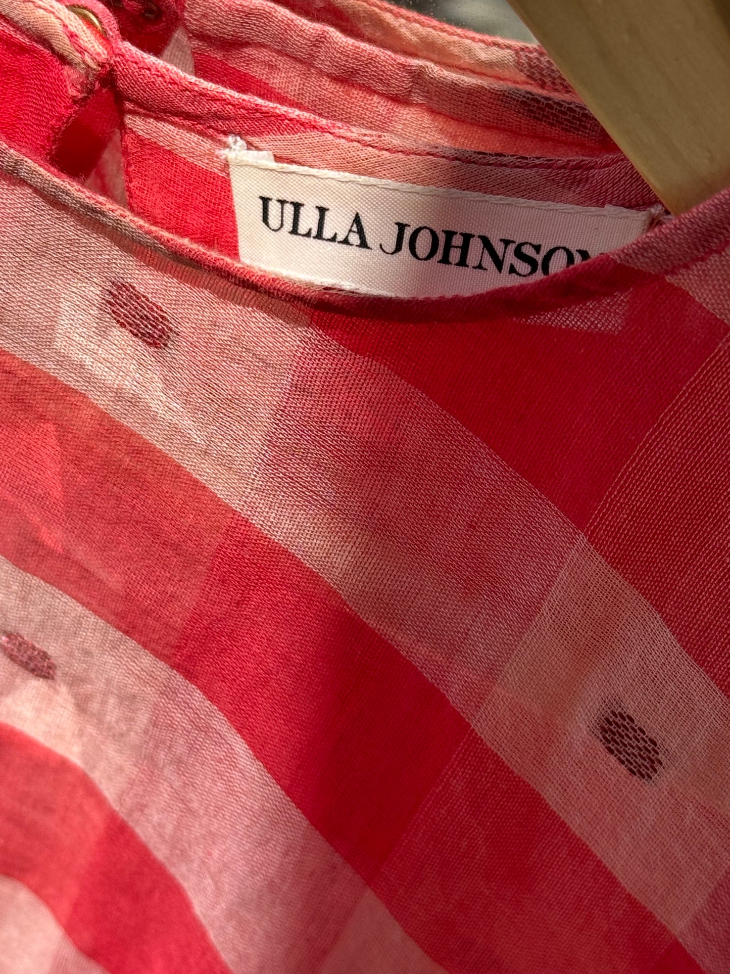 SUSTAIN ULLA JOHNSON CHECK BLOUSE