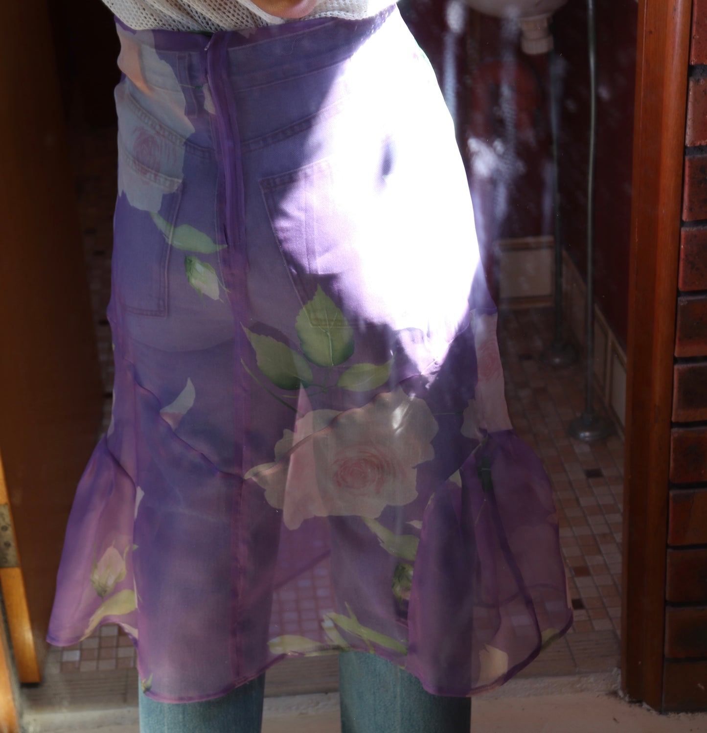 FIELD SILK V VIOLET  SKIRT