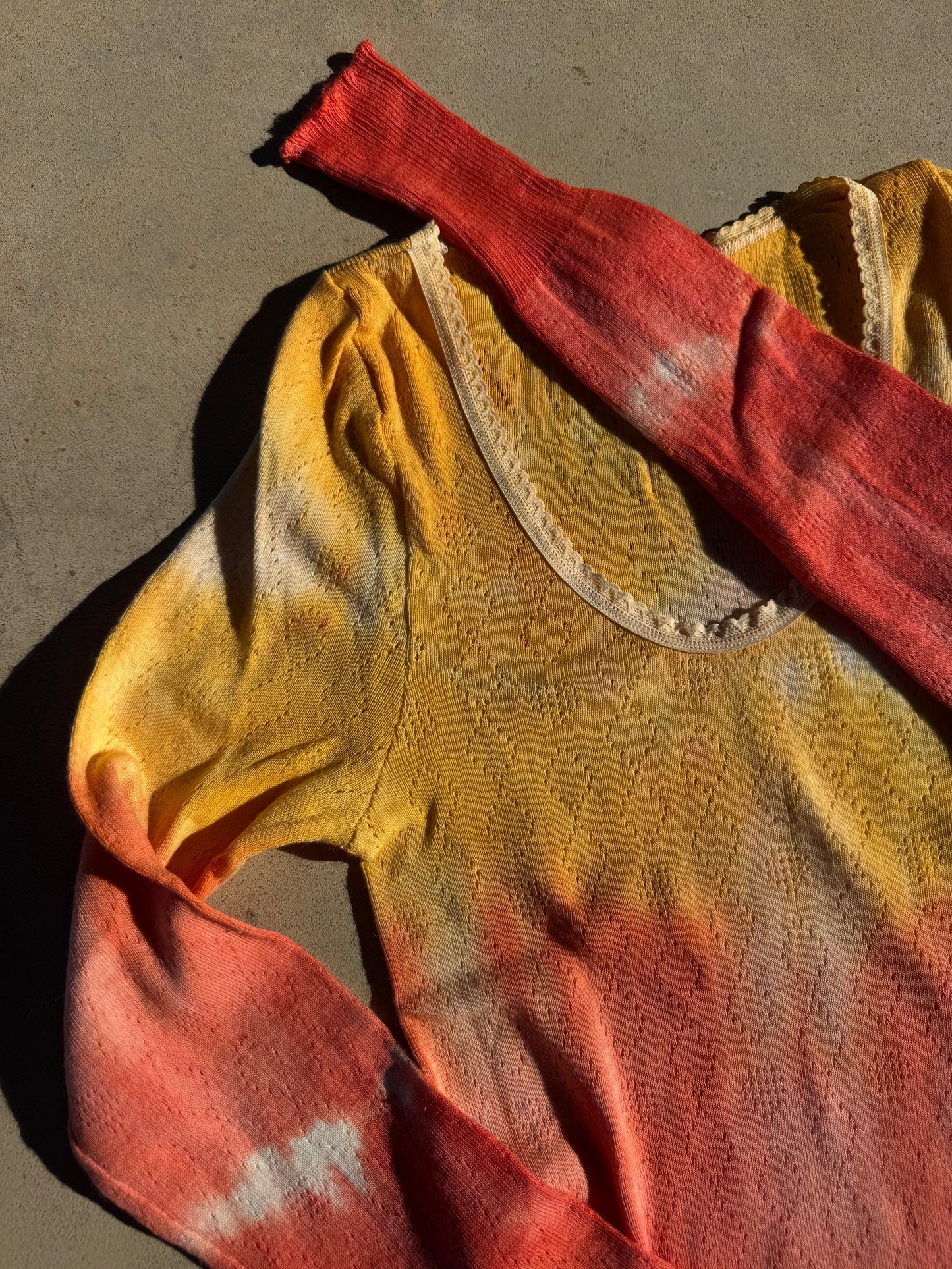 FIELD WOOL & COTTON SPENCER ~ SHERBET FIZZ