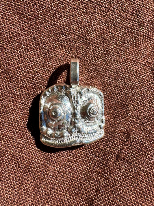 STERLING SILVER BOOB SHELL PENDANT