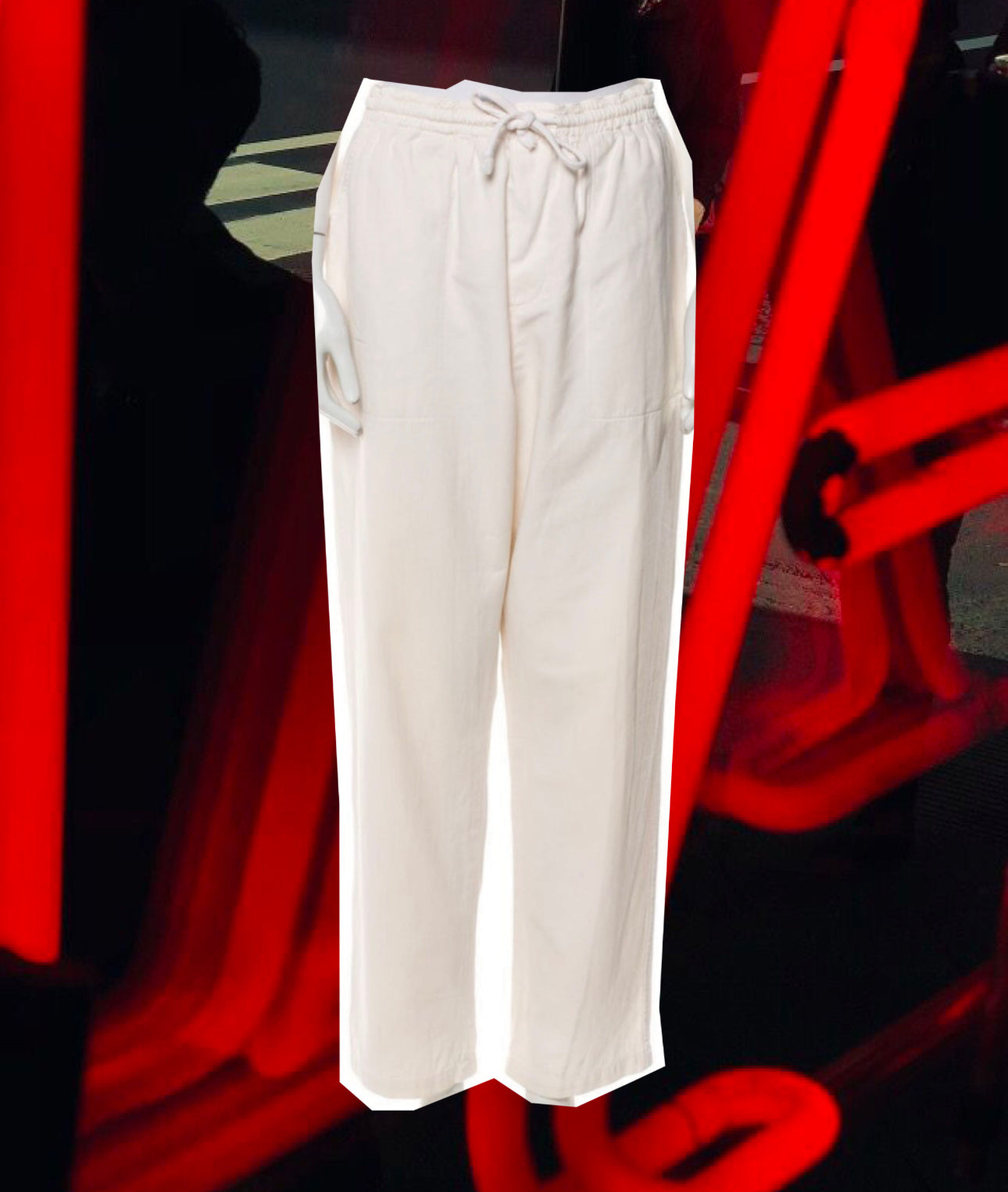 DESIGNER RESALE X  PALOMA WOOL WHITE PANTS