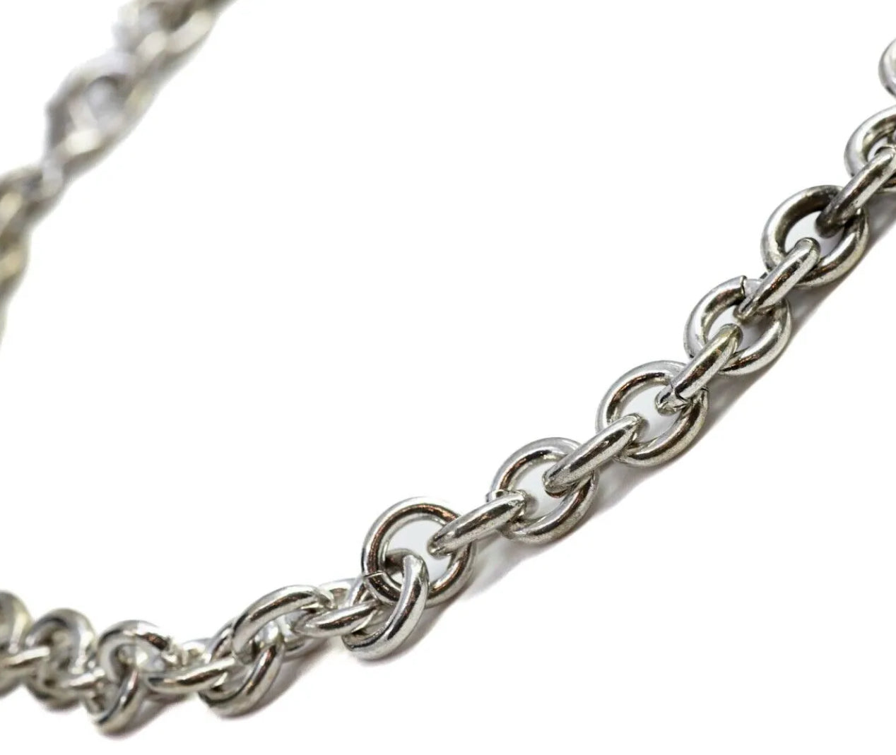 STERLING SILVER CHUNKY CHAIN NECKLACE