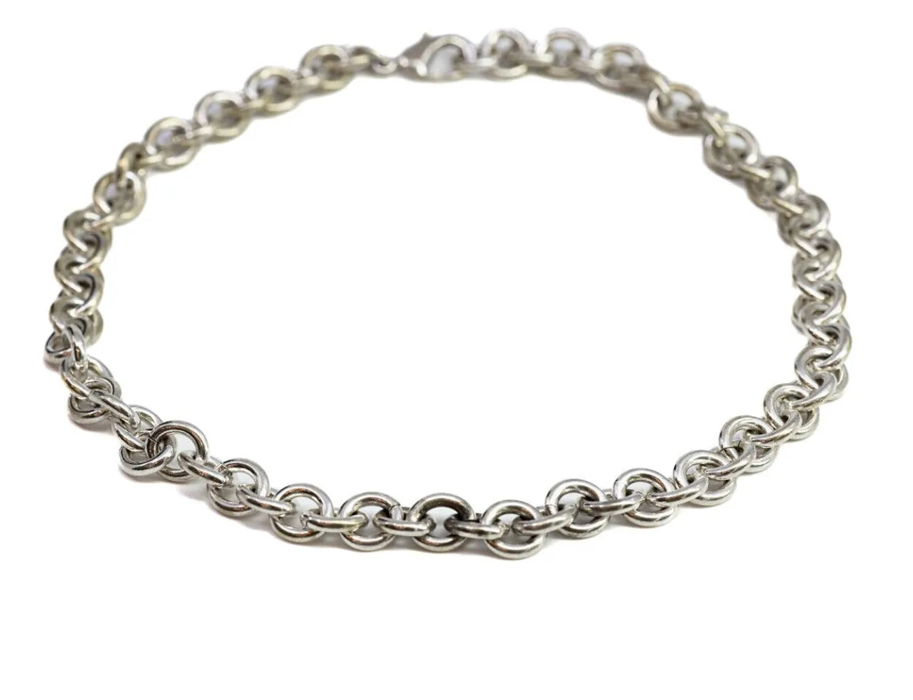 STERLING SILVER CHUNKY CHAIN NECKLACE