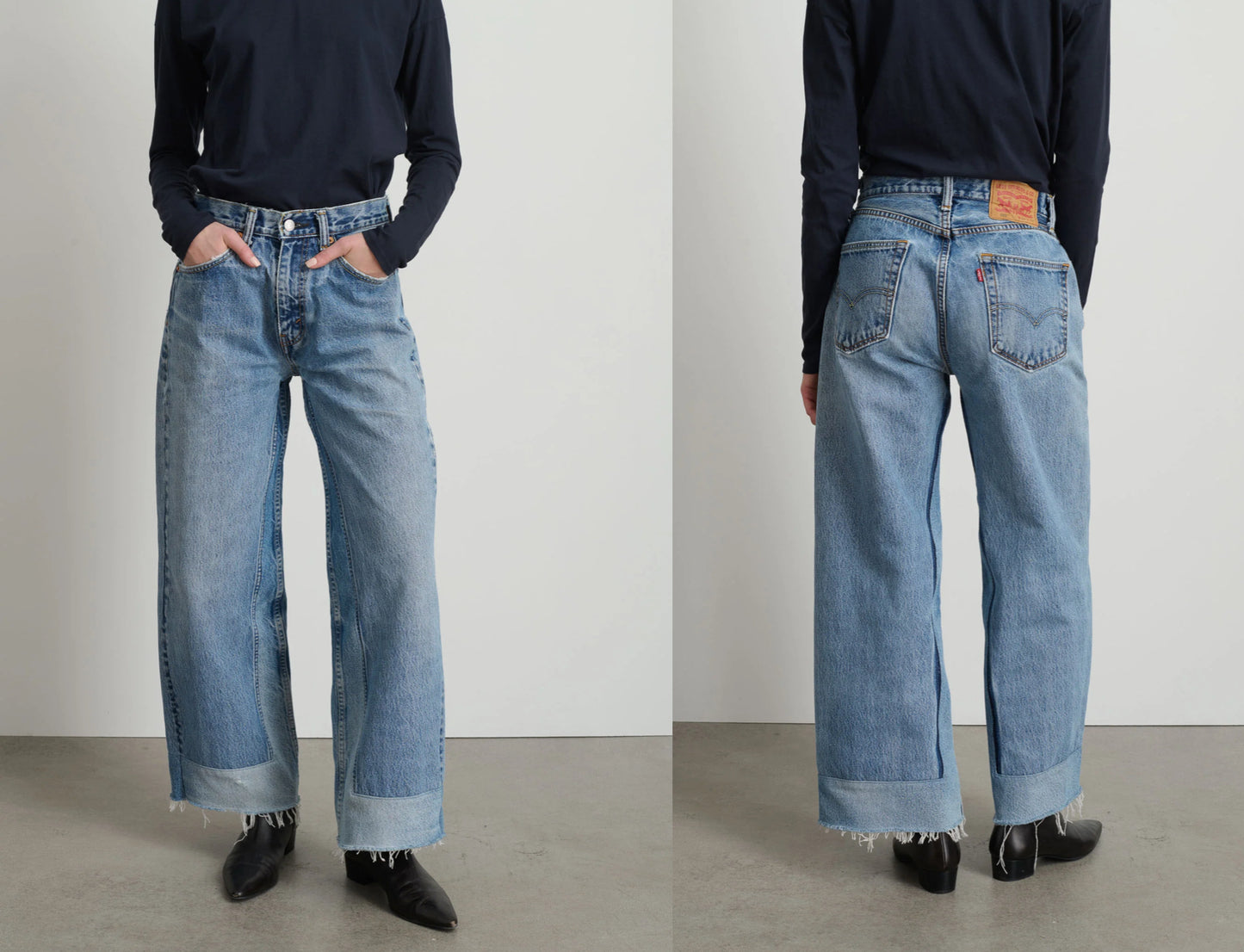 B SIDES  REWORKED CULOTTE VINTAGE INDIGO