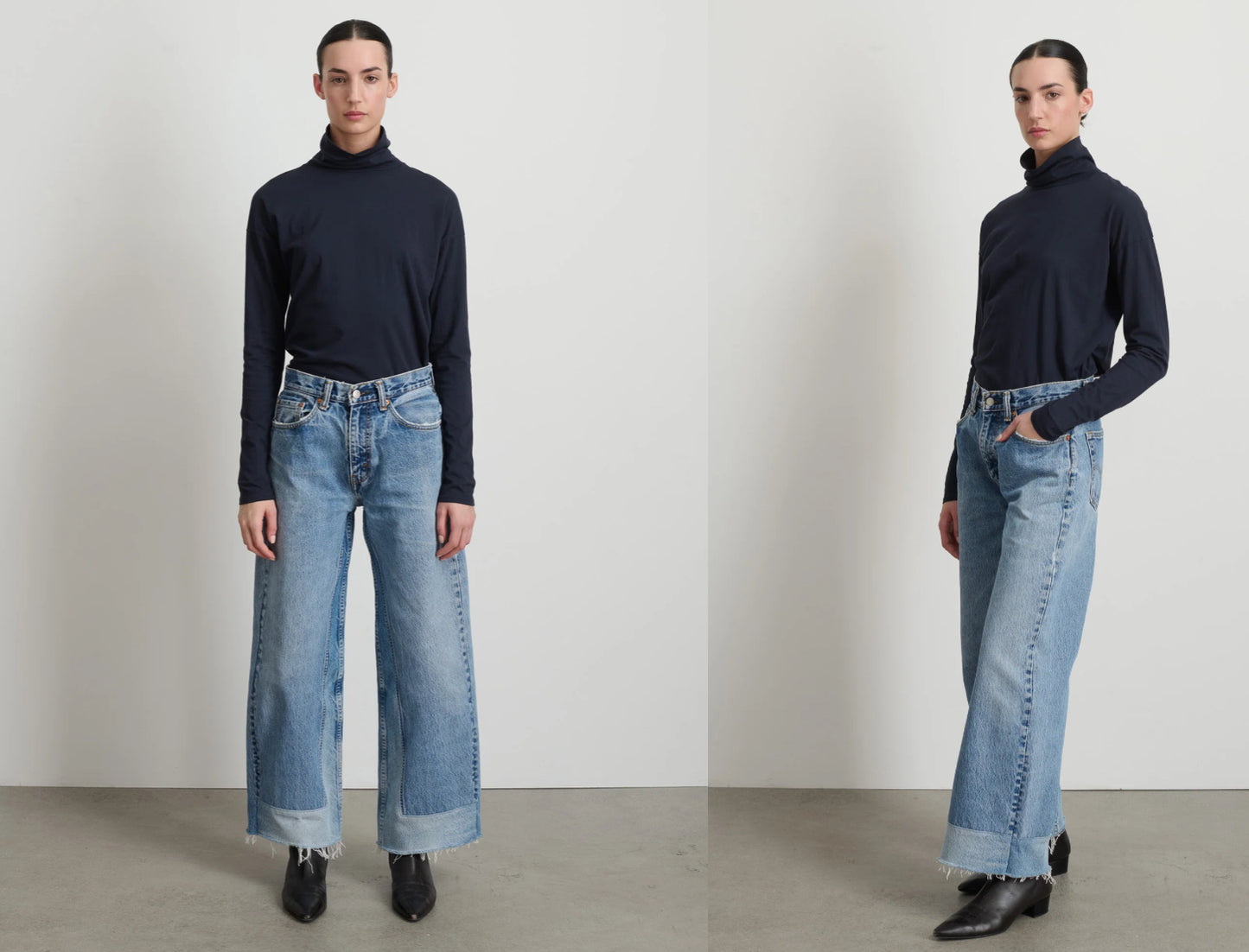 B SIDES  REWORKED CULOTTE VINTAGE INDIGO