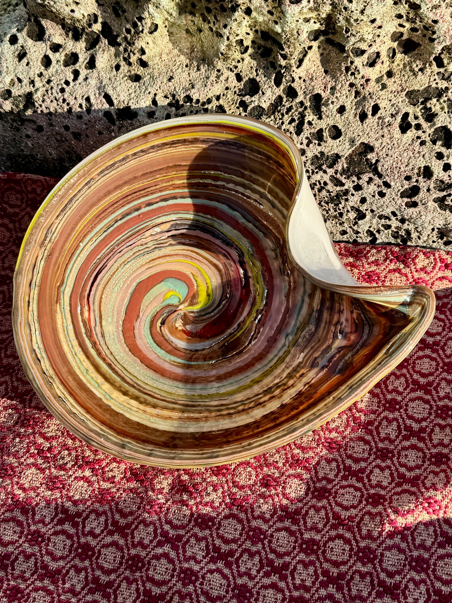 MURANO GLASS TUTTI-FRUTTI BOWL #1 1960S