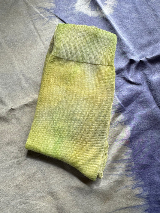 FIELD FINE MERINO SOCK ~ ACID YELLOW