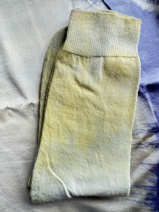 FIELD FINE MERINO SOCK ~ YELLOW/GREEN