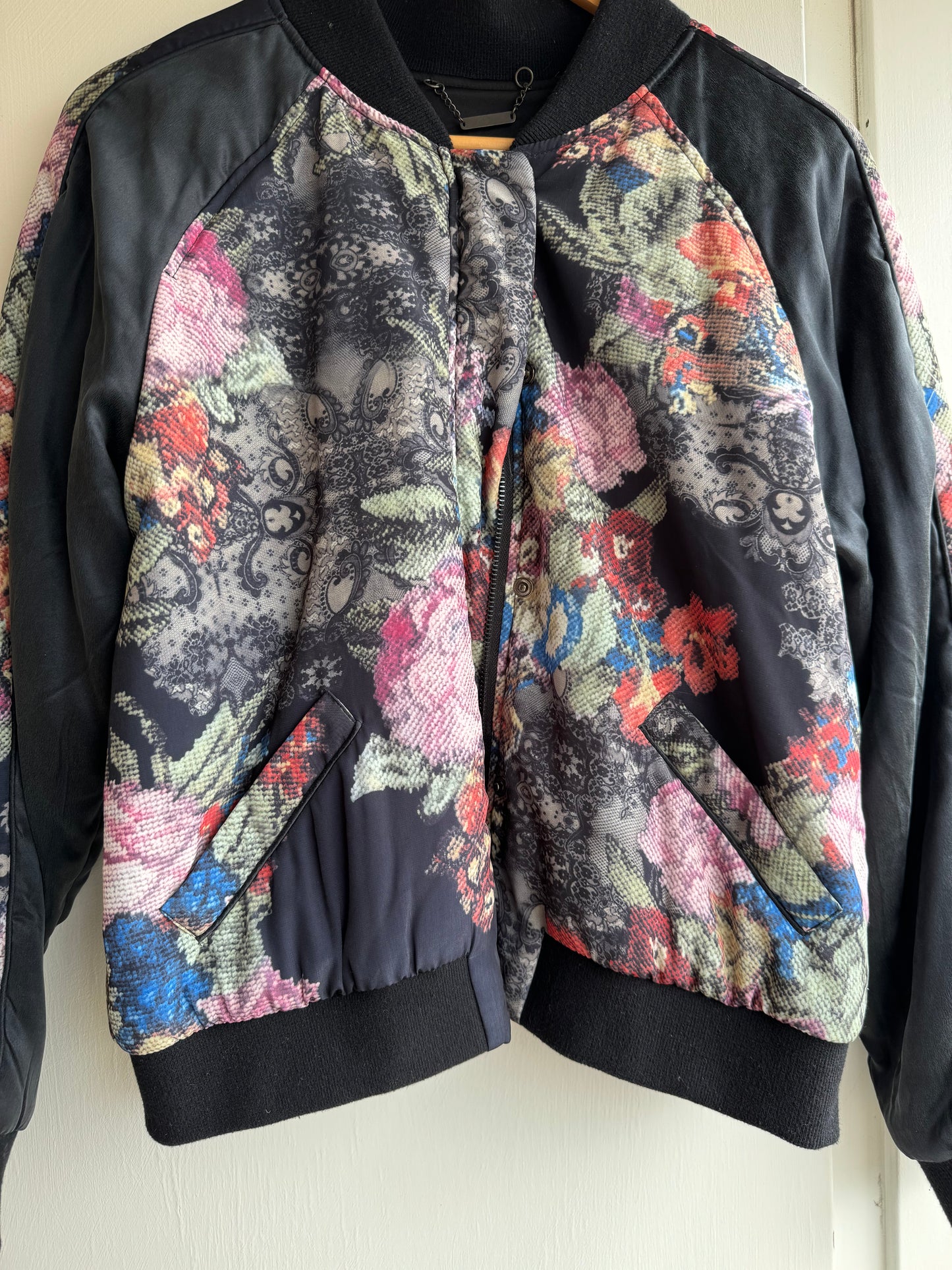 SUSTAIN CAPULET LA SILK BOMBER JACKET