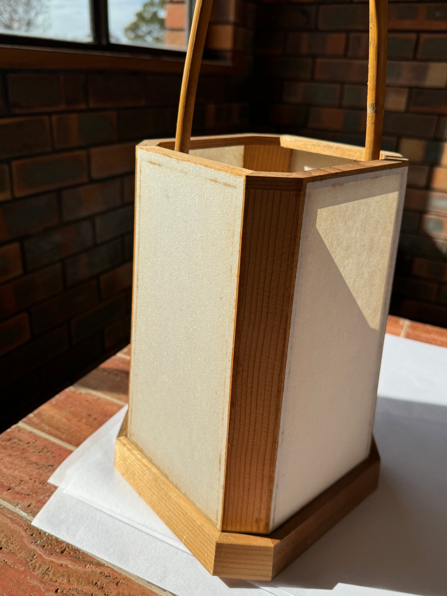 JAPANESE WOOD & PAPER LANTERN