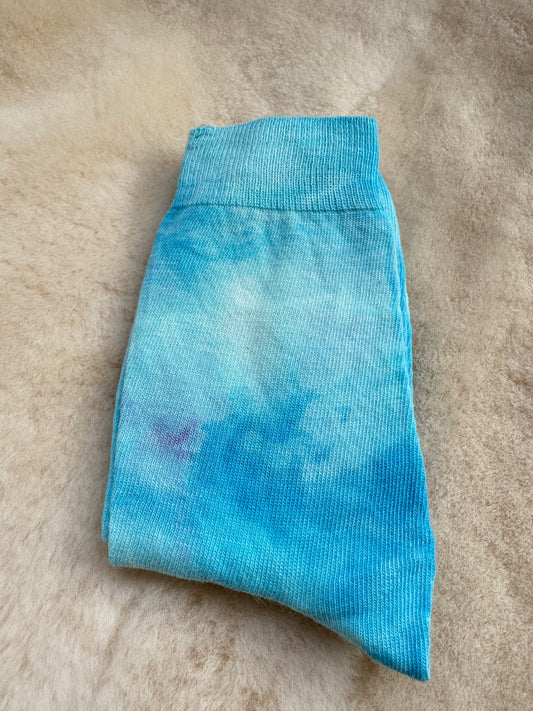 FIELD FINE MERINO SOCK ~ TURQUOISE BLUE