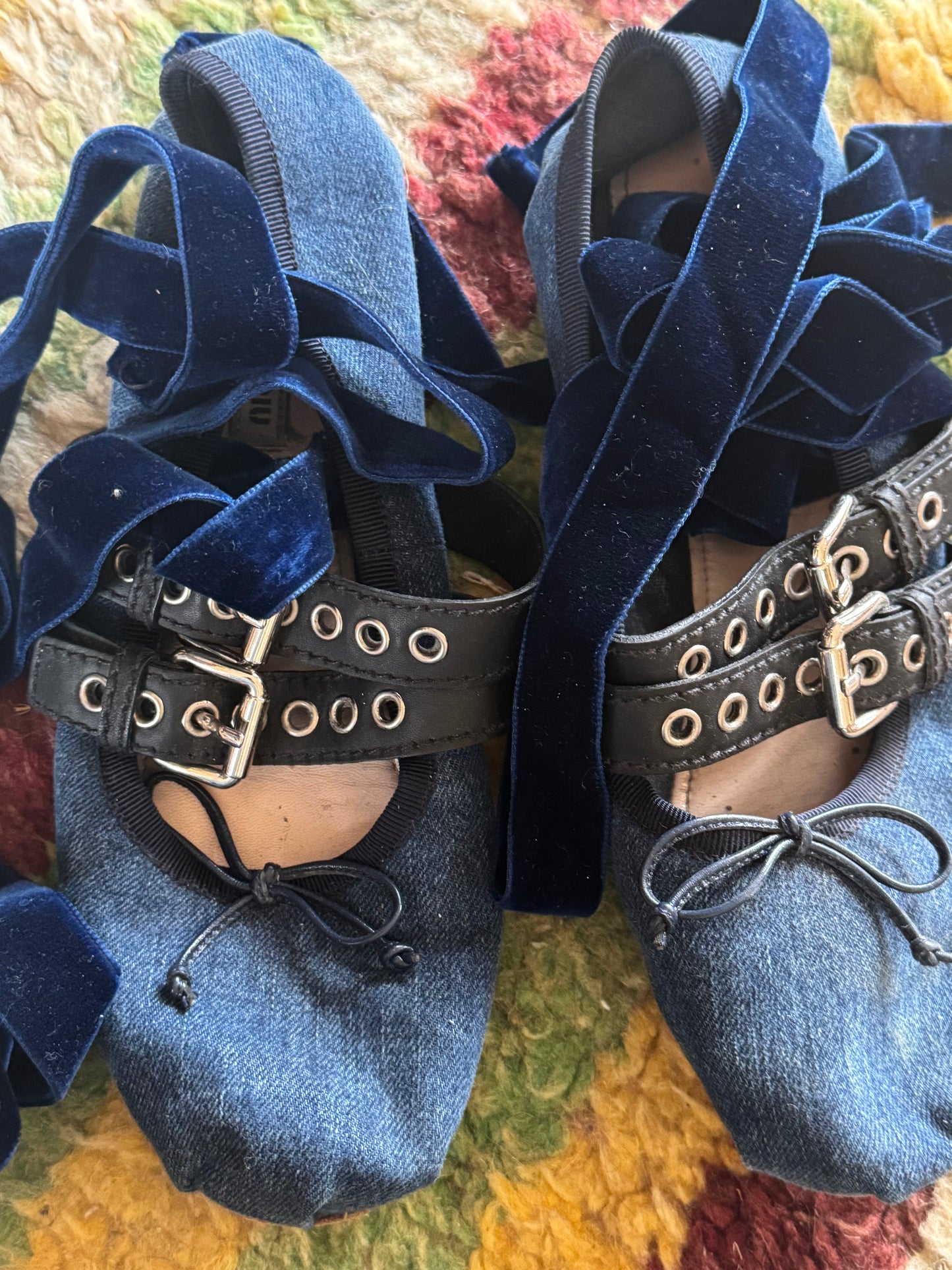 SUSTAIN MIU MIU BALLET FLATS