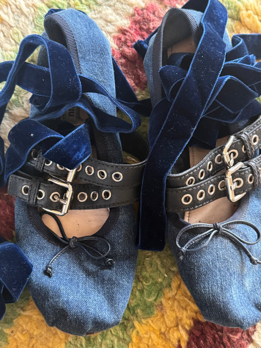 SUSTAIN MIU MIU BALLET FLATS