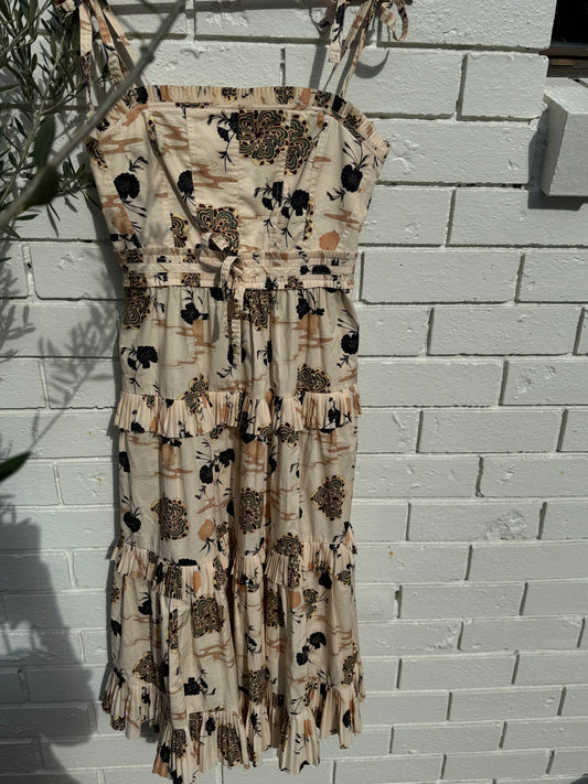 SUSTAIN ULLA JOHNSON PATTERN DRESS