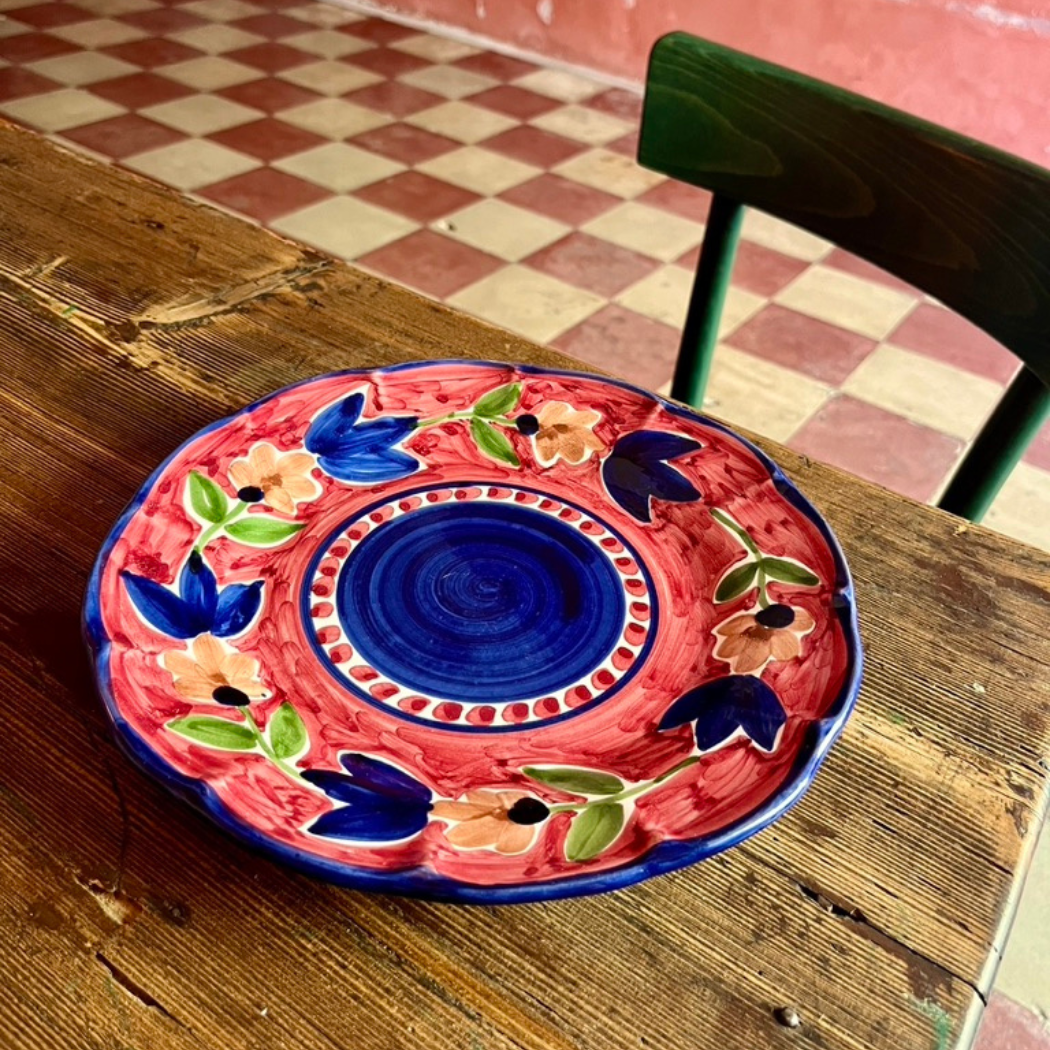 Raffaela Dinner Plate - Handmade & Hand Painted in Italy