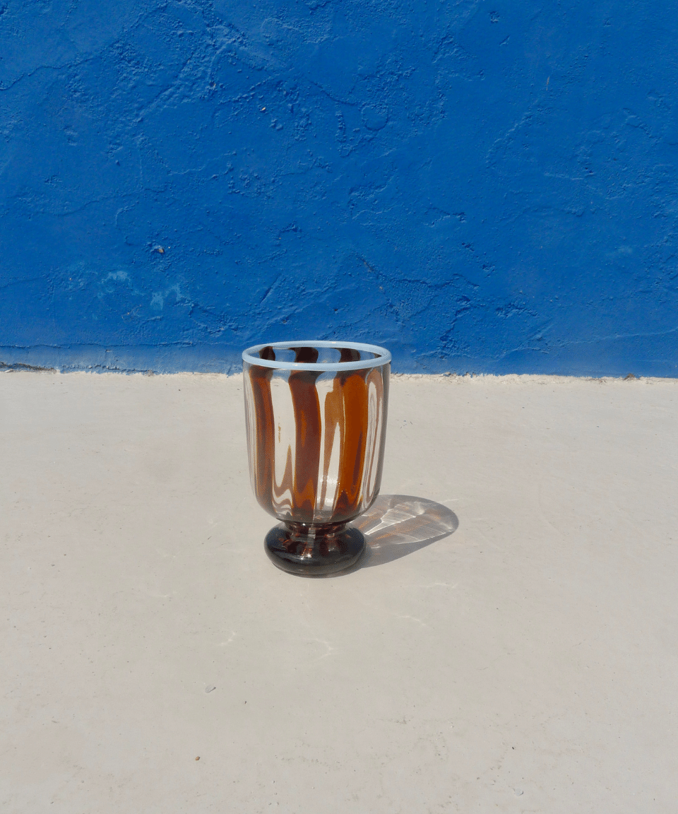 Topaz [Light Blue] - Handblown Murano Wine Glass (Goblet)