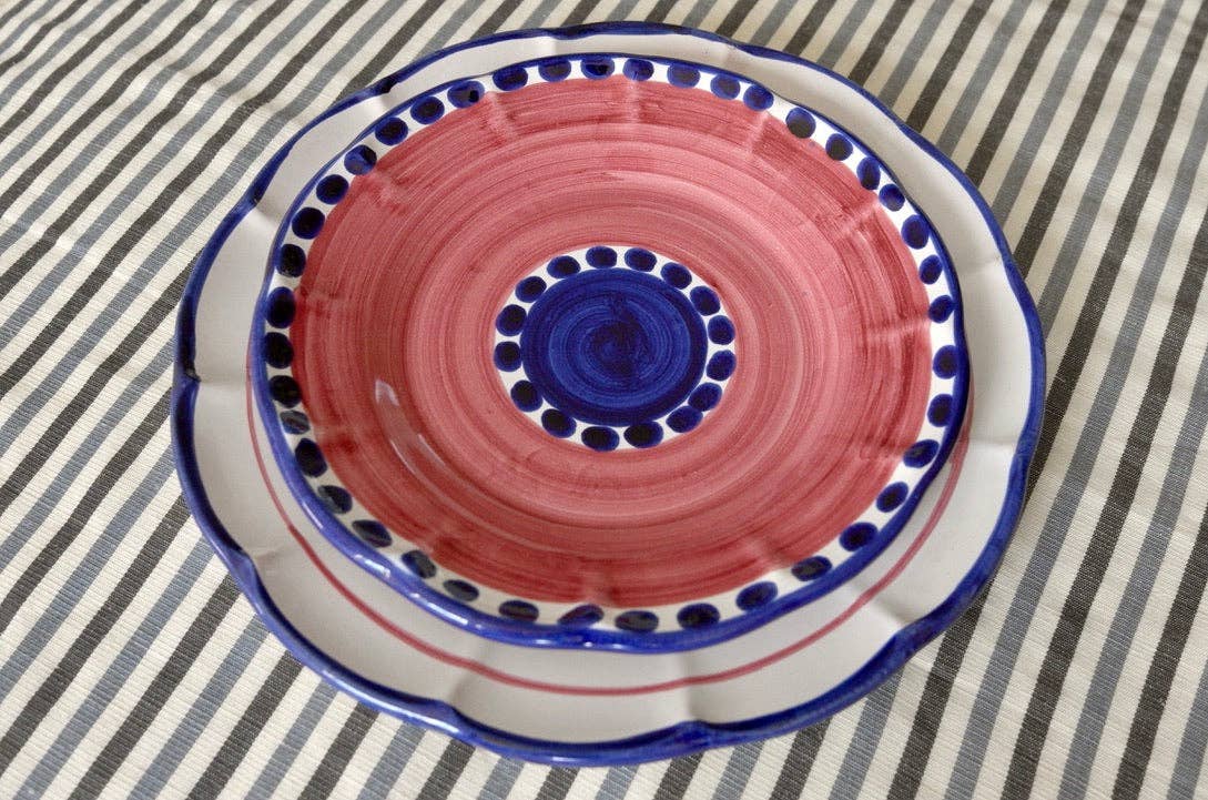 Corallo Salad Plate - Handmade & Hand Painted on the Amalfi