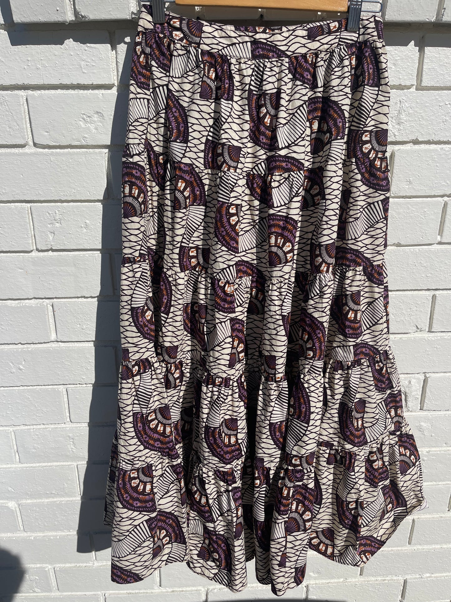 SUSTAIN - ULLA JOHNSON BATIK PRINT SKIRT